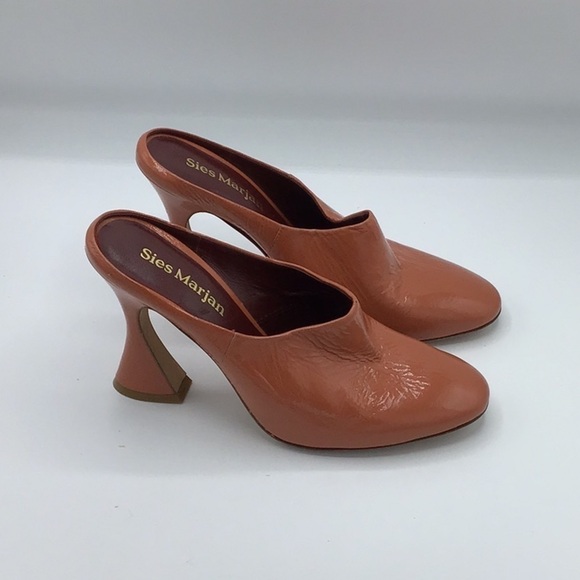 Sies Marjan Leather Mules In Burnt Coral Size 39 - Picture 7 of 16
